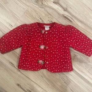 Red Quilted Rose Jacket